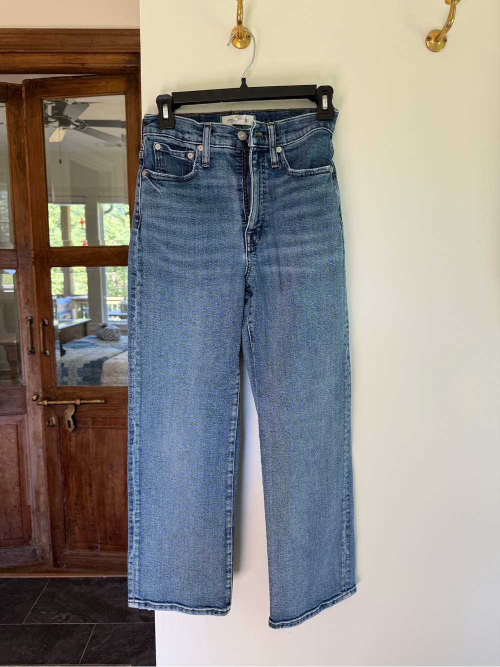Madewell Straight-Leg Women’s Jeans in Medium Blue Wash